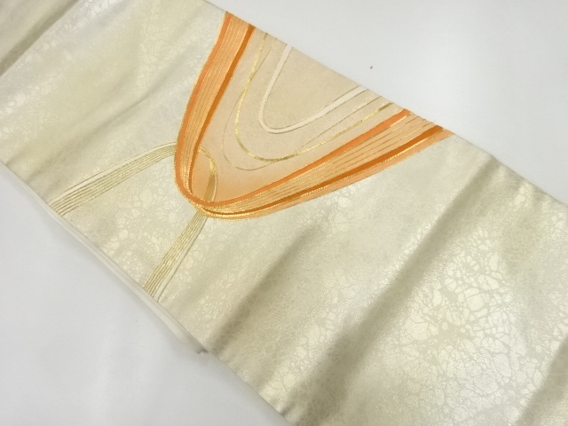 アンティーク　抽象模様刺繍名古屋帯